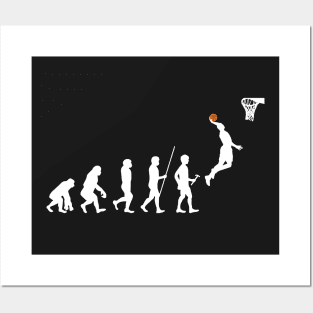 Human Evolution Basketball graphic Posters and Art